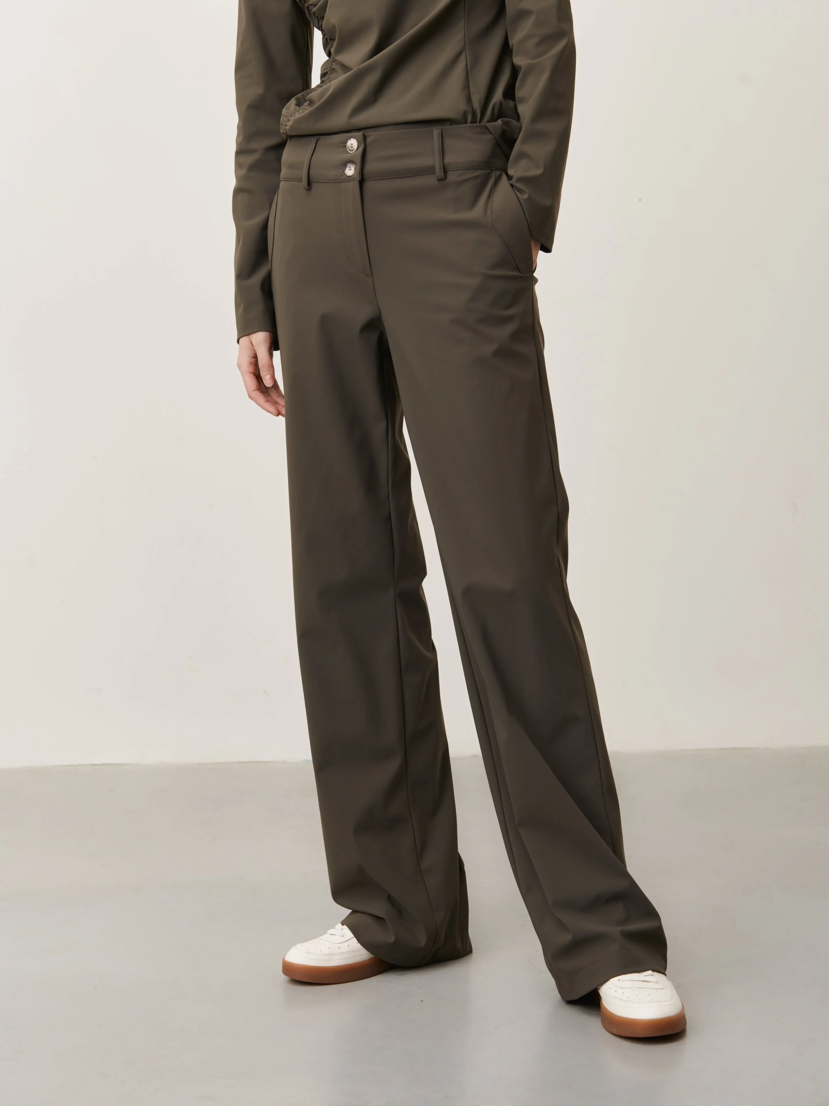 Landa Pants Technical Jersey | Army