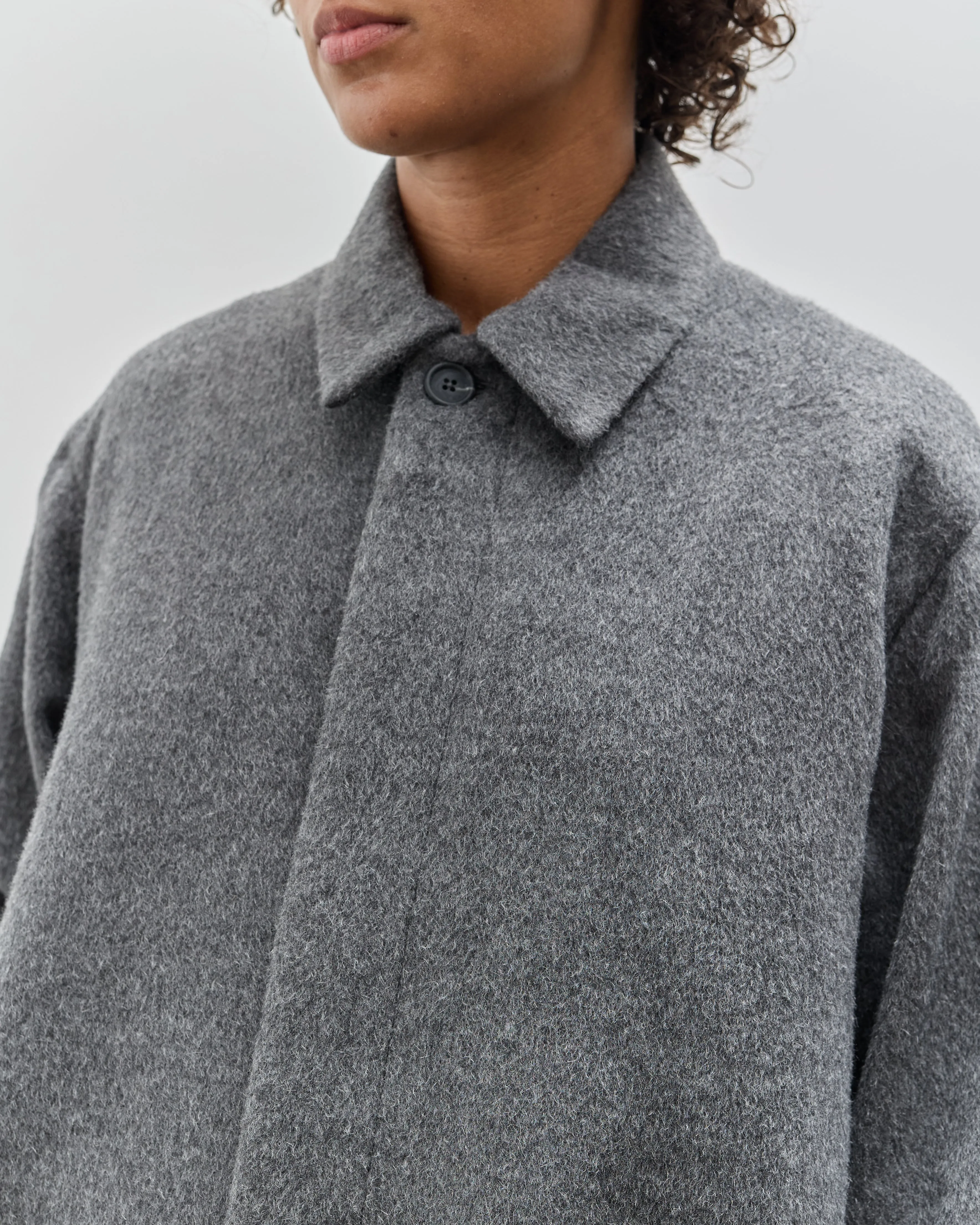 Lauren Manoogian Brushed Car Coat, Charcoal