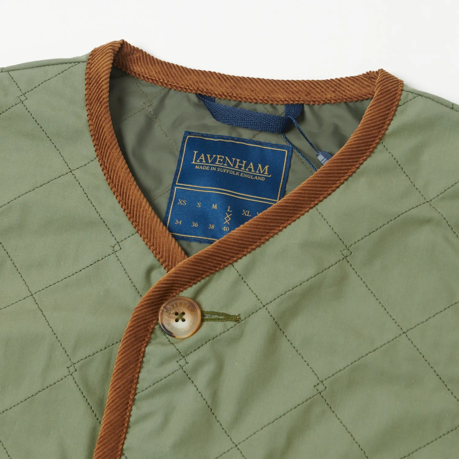 Lavenham Unwadded Gilet - Army Green