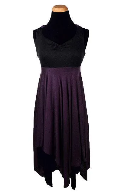 Lilium Dress, Reversible - Abyss with Assorted Jersey Knit (Only One Small W/ Blood Moon Left)