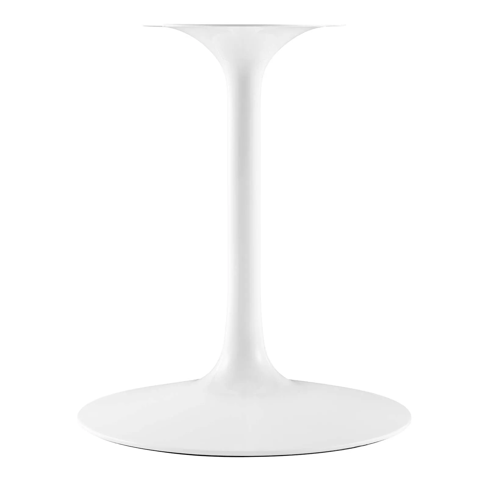 Lippa 54" Round Artificial Marble Dining Table White EEI-1132-WHI