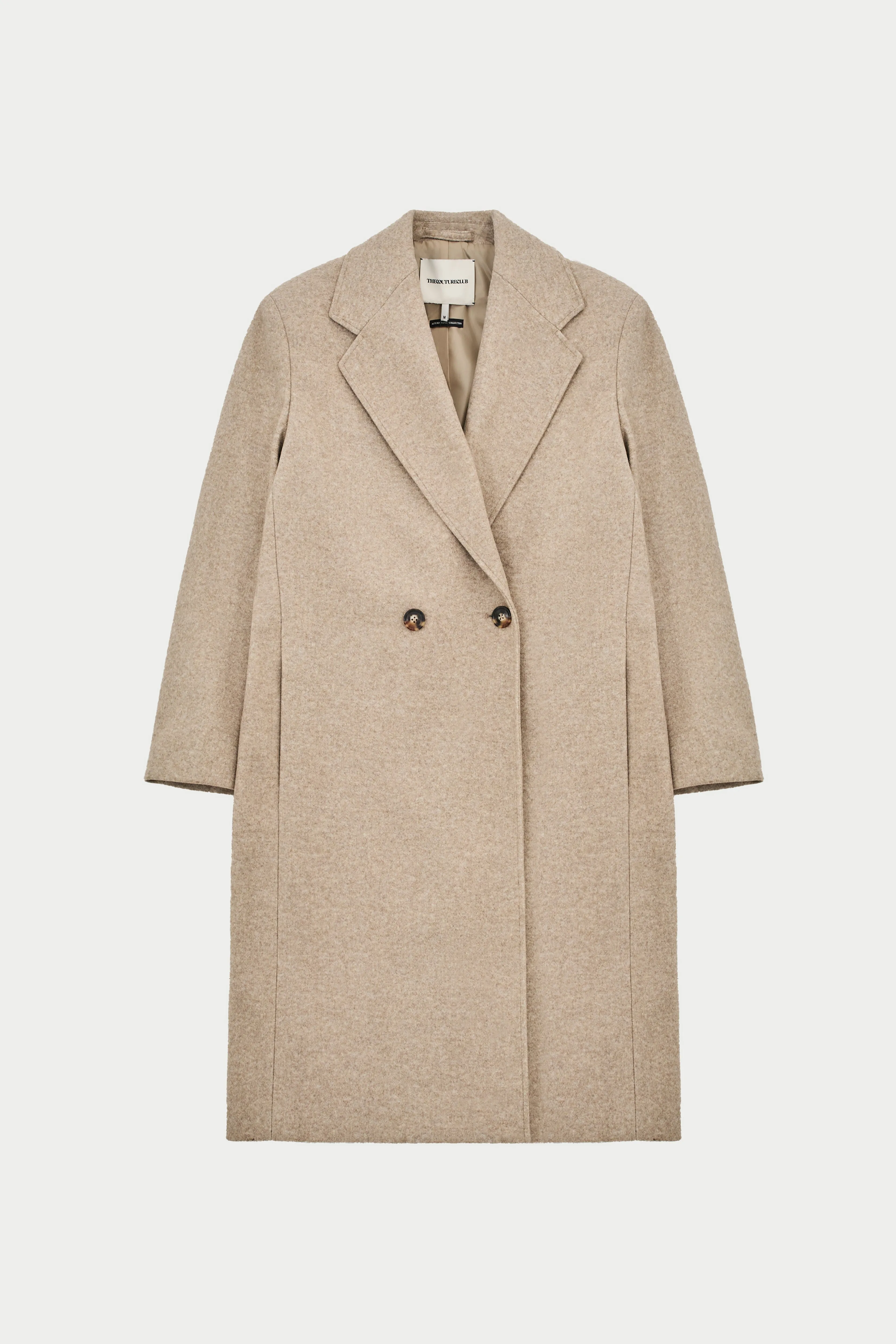 LONGLINE OVERCOAT - BEIGE