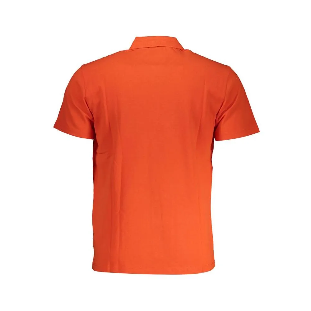 Napapijri Red Cotton Men Polo Shirt