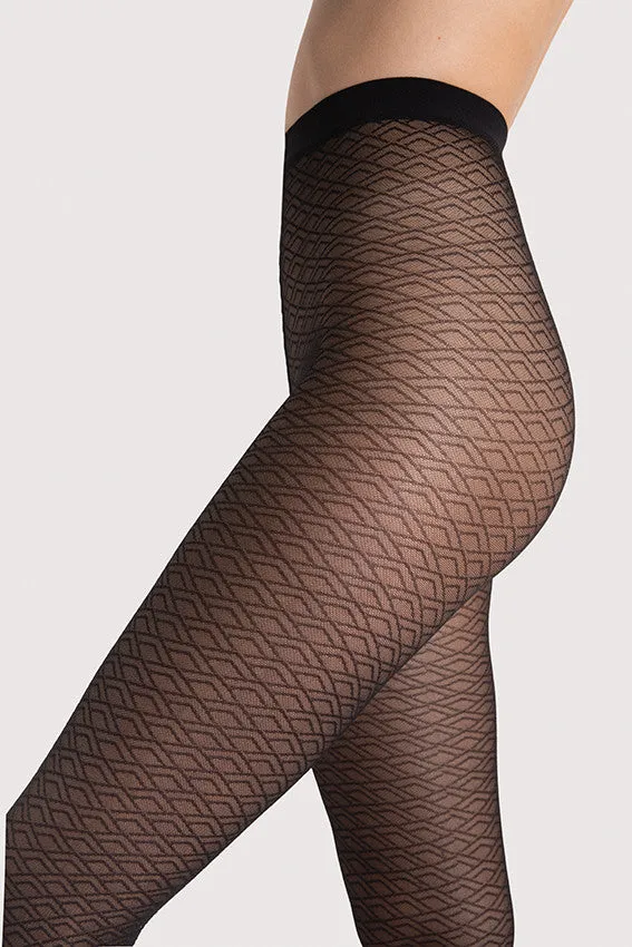 Night Fever Patterned Tights