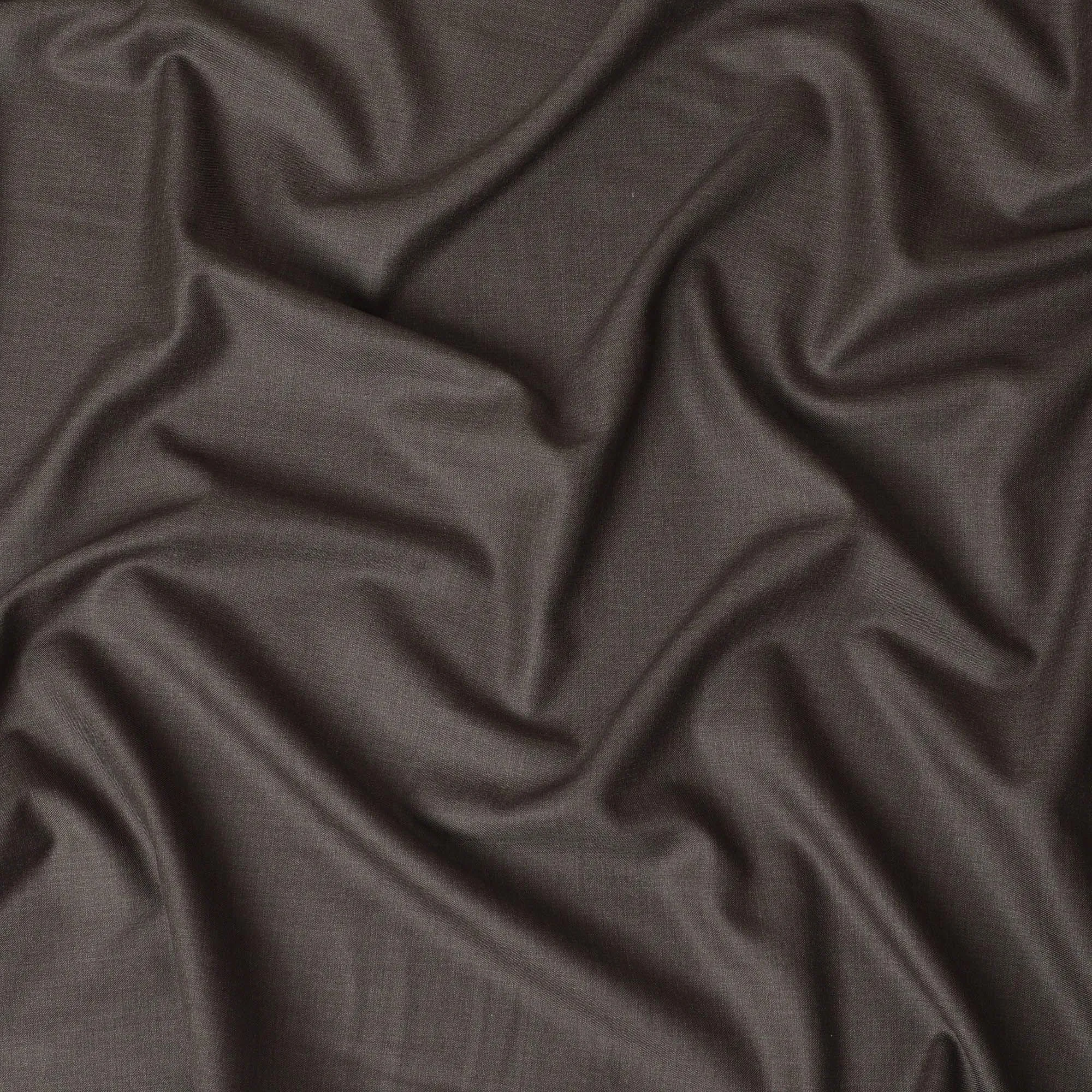 Pale brown plain Premium super 130's Australian superfine merino wool suiting fabric-D11441