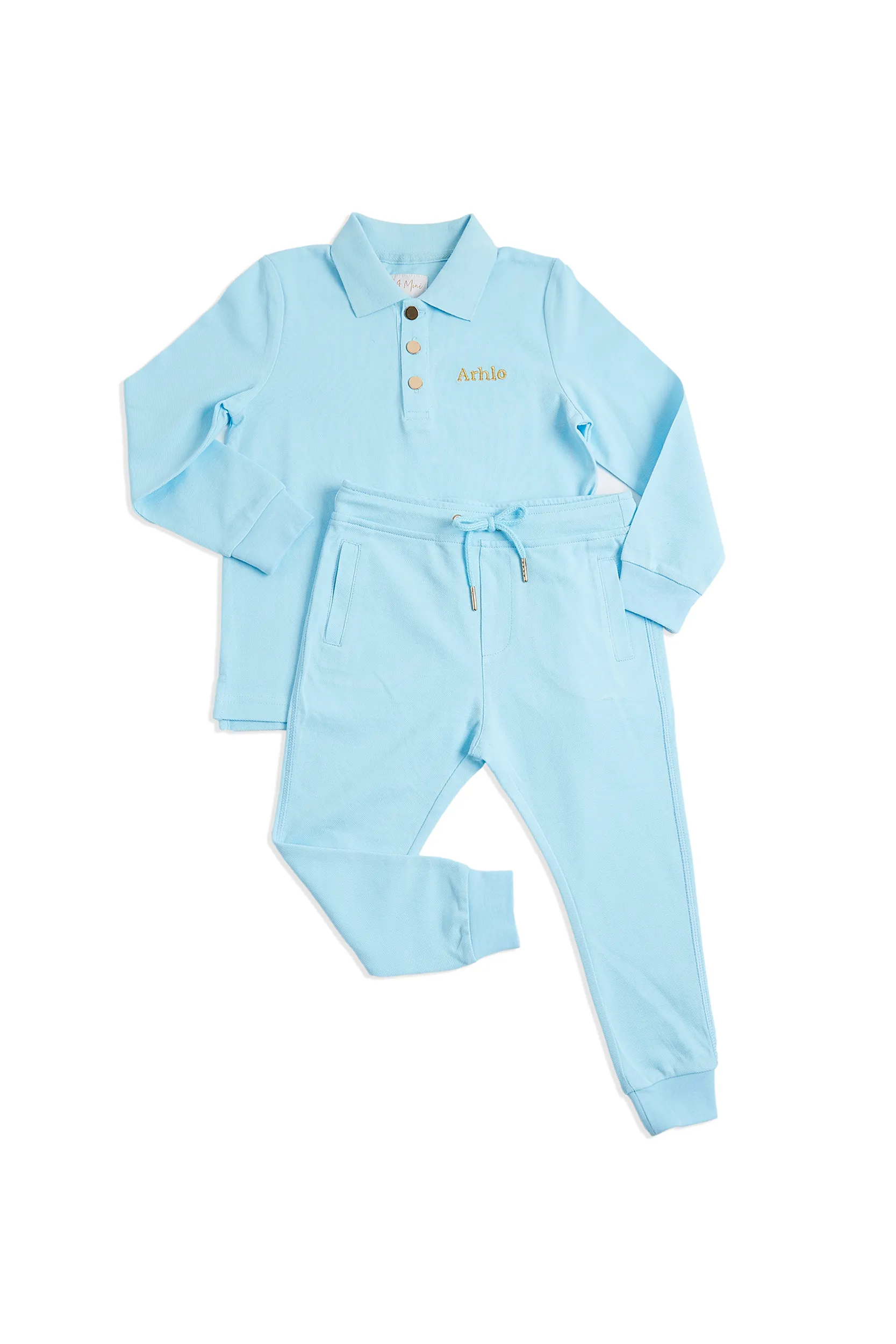 Personalised Children's Long Sleeve Tracksuit Set - Blue