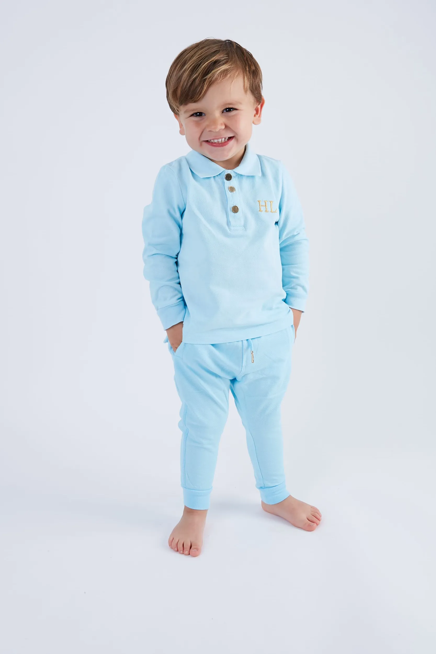 Personalised Children's Long Sleeve Tracksuit Set - Blue