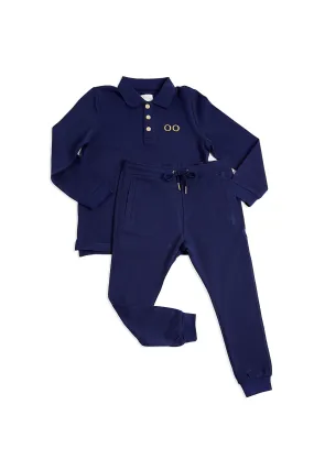 Personalised Children's Long Sleeve Tracksuit Set - Navy