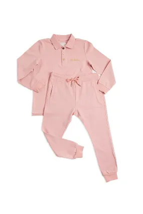 Personalised Children's Long Sleeve Tracksuit Set - Pink