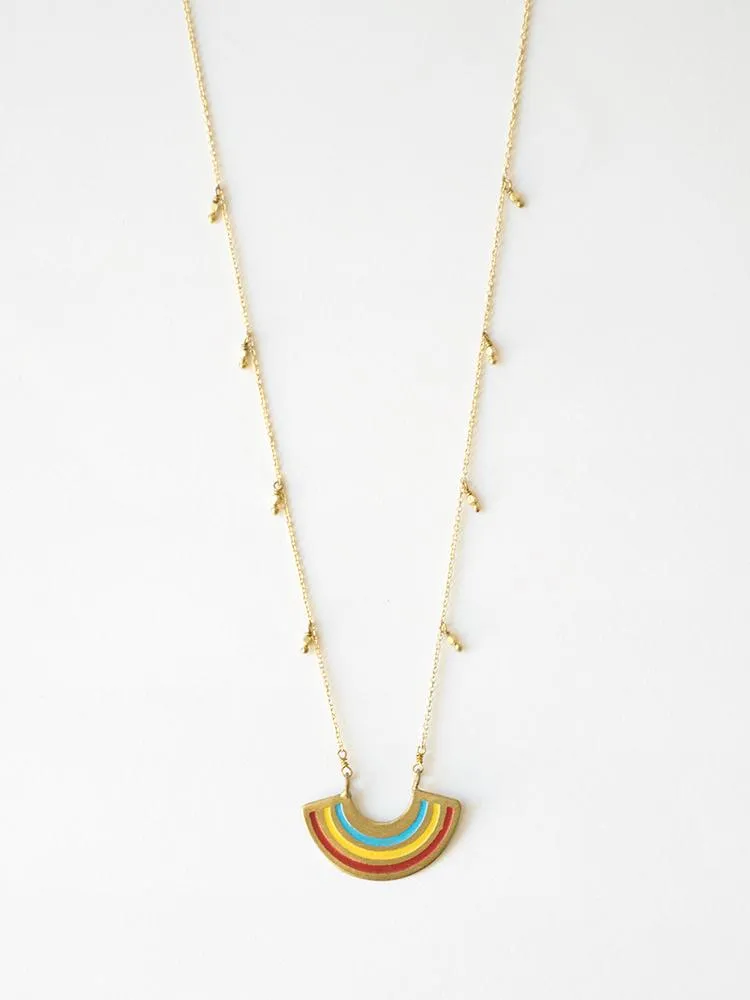 Petite Rainbow Necklace - Multi Color