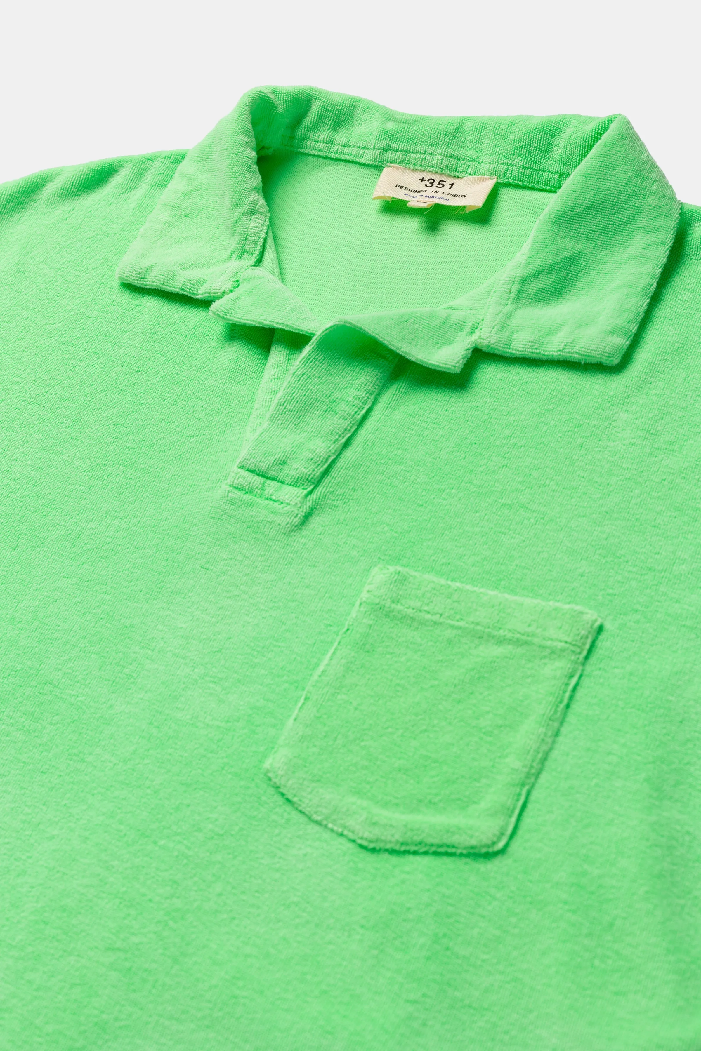 POLO TERRY NEON GREEN