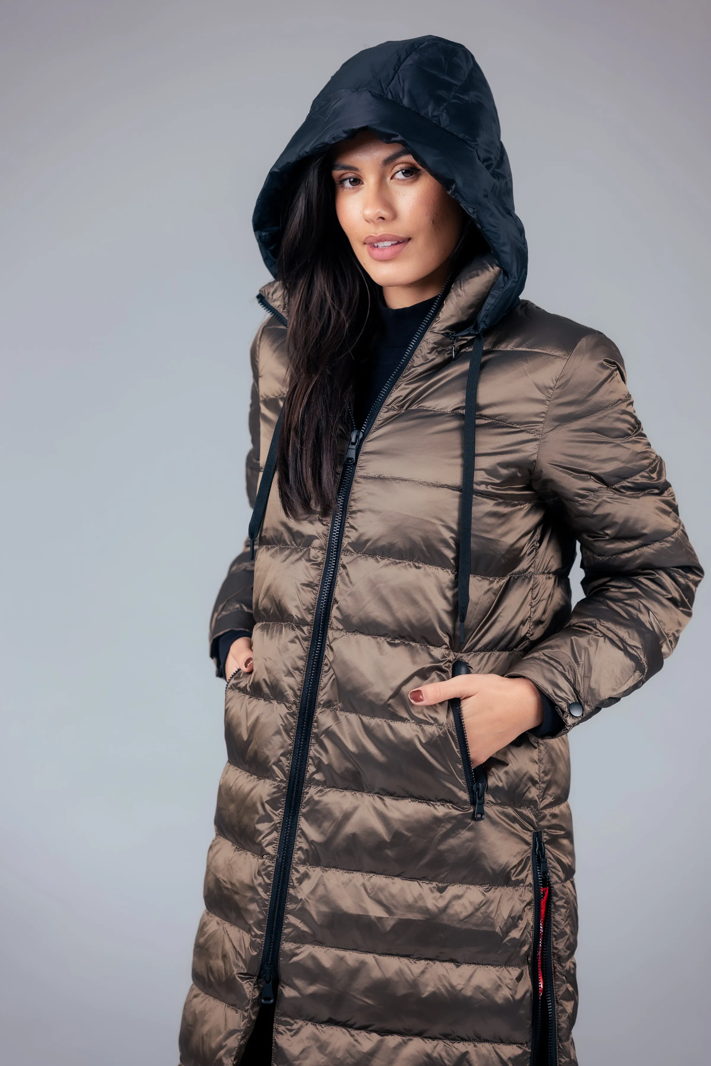 Quilted Hooded Coat