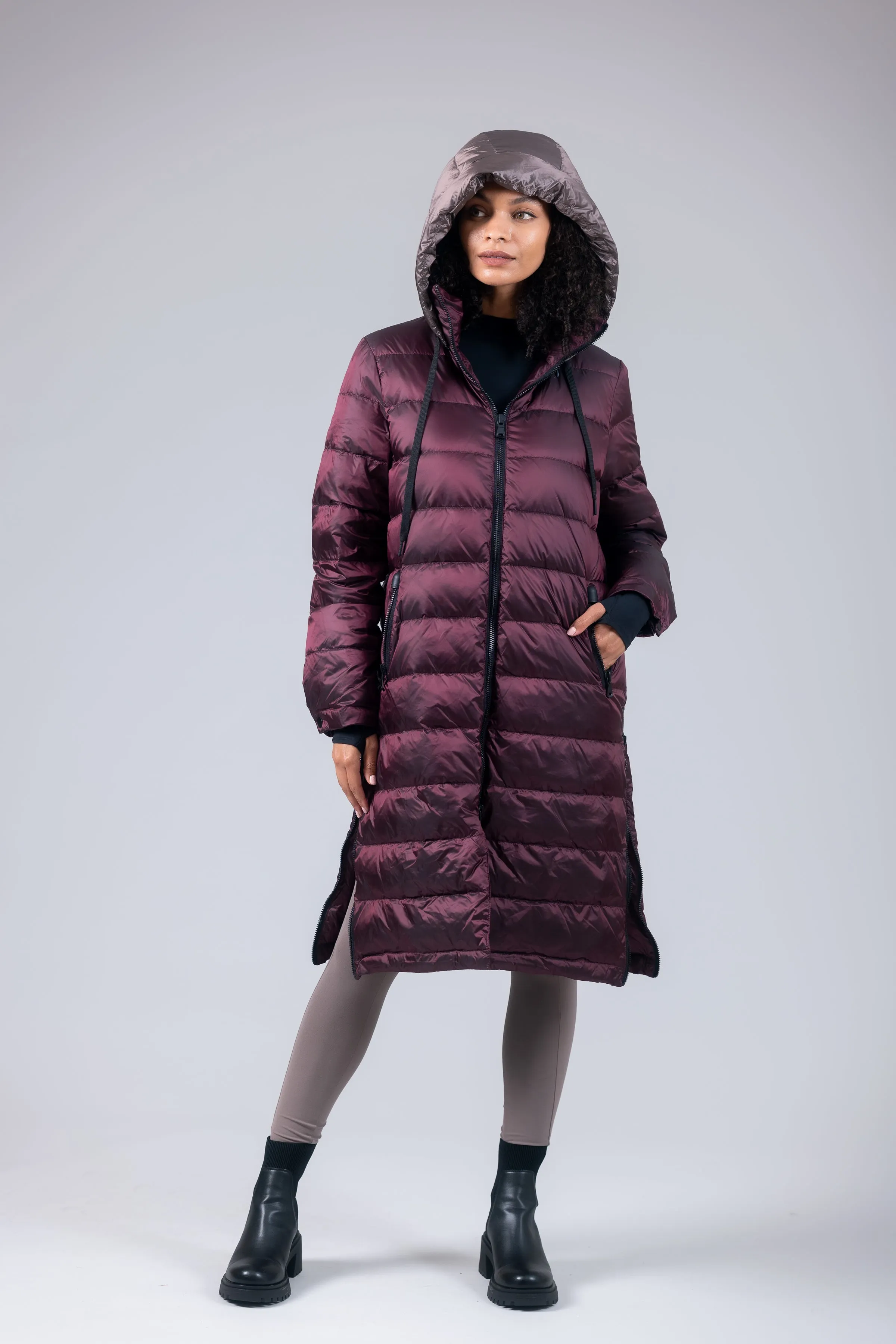 Quilted Hooded Coat