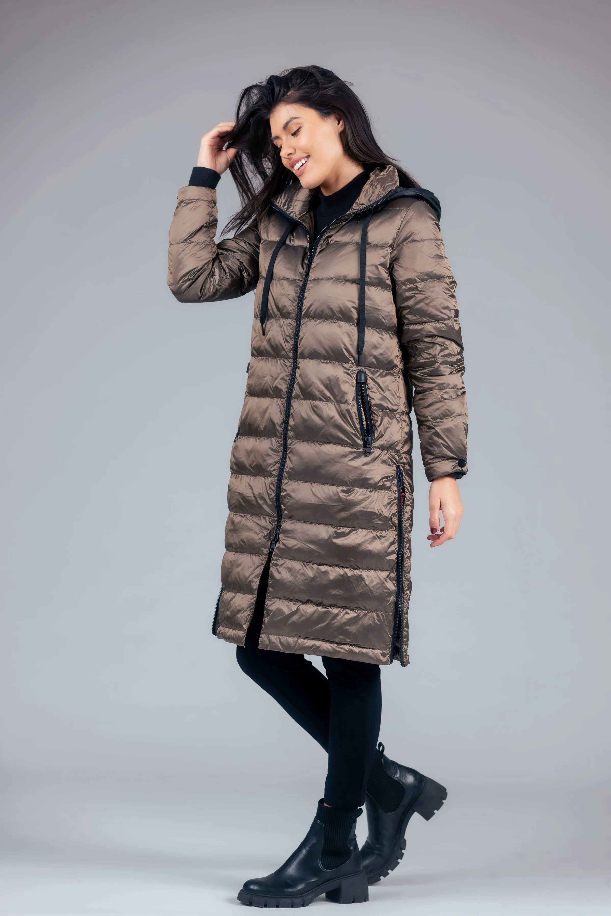 Quilted Hooded Coat