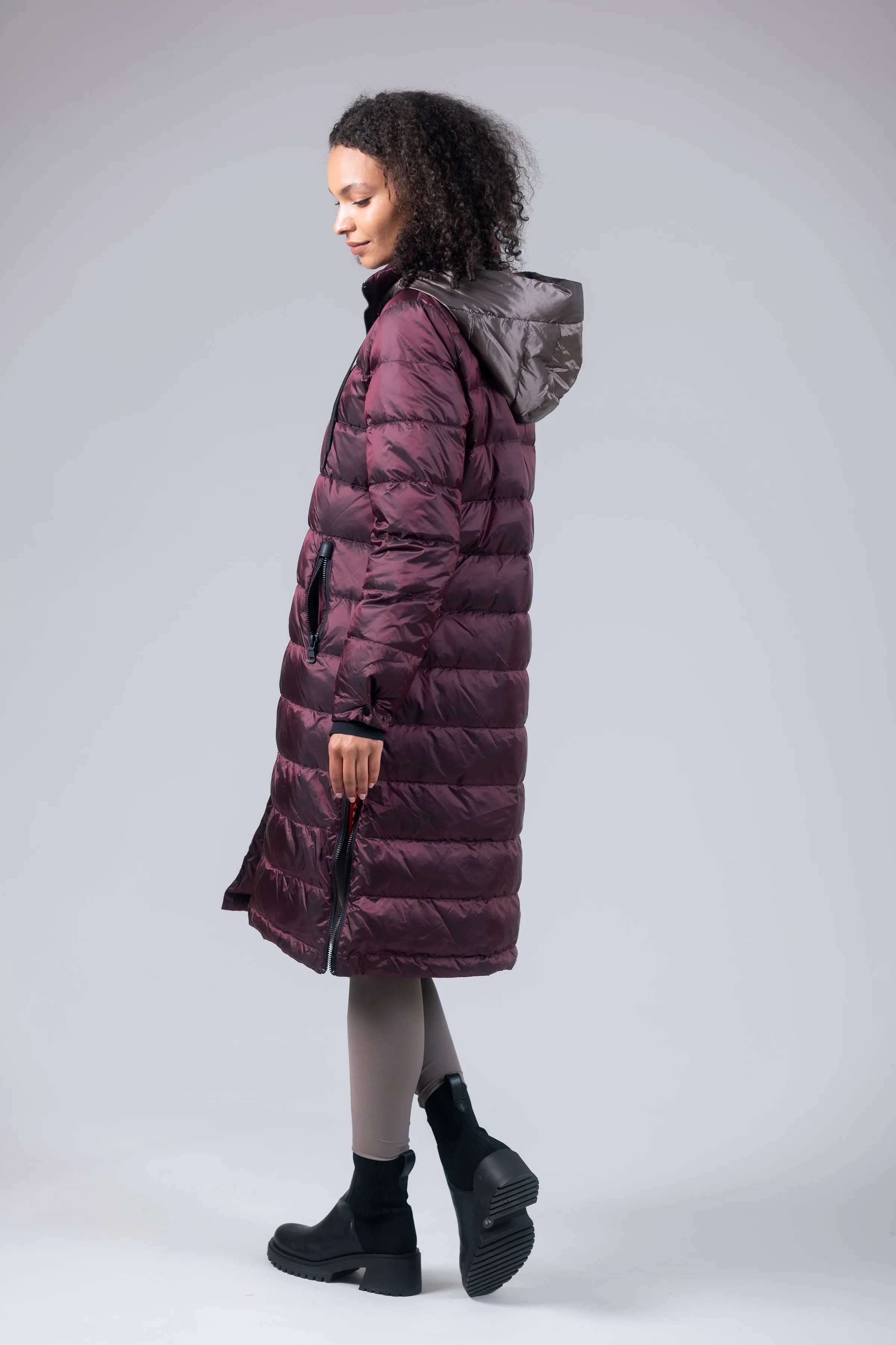 Quilted Hooded Coat