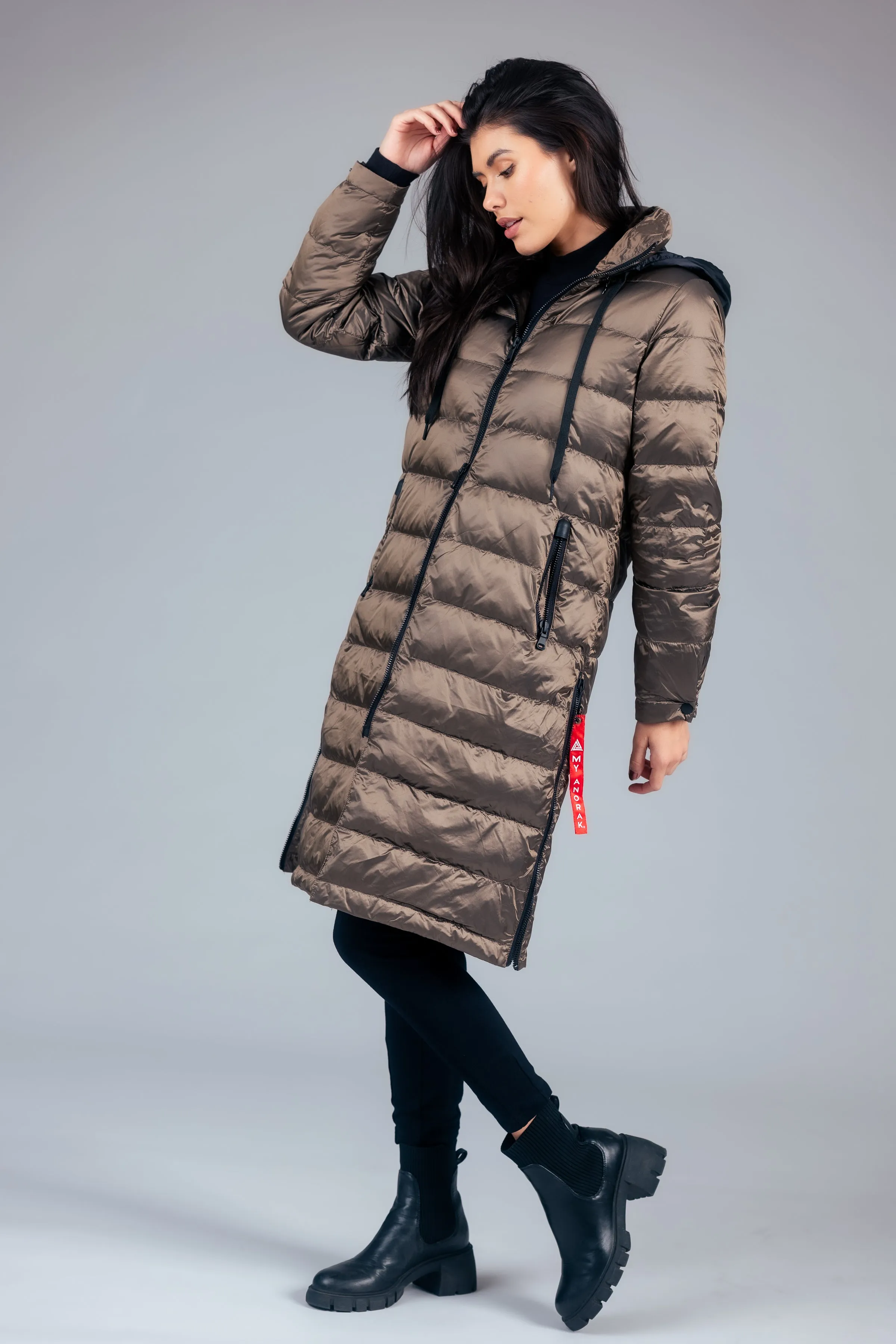 Quilted Hooded Coat