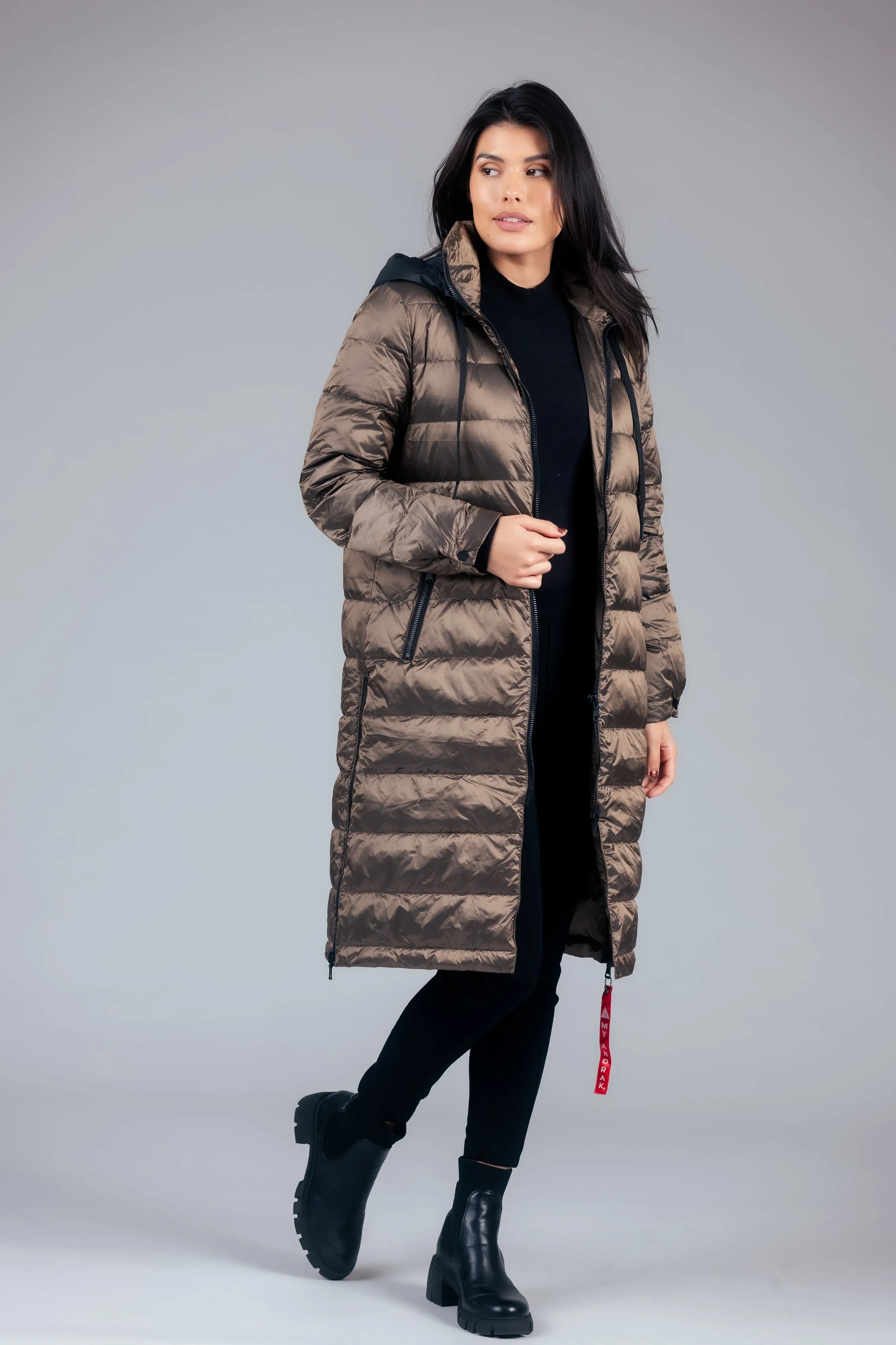 Quilted Hooded Coat