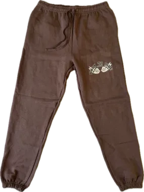 "BORN TO RIDE" Sweatpants in DIRT