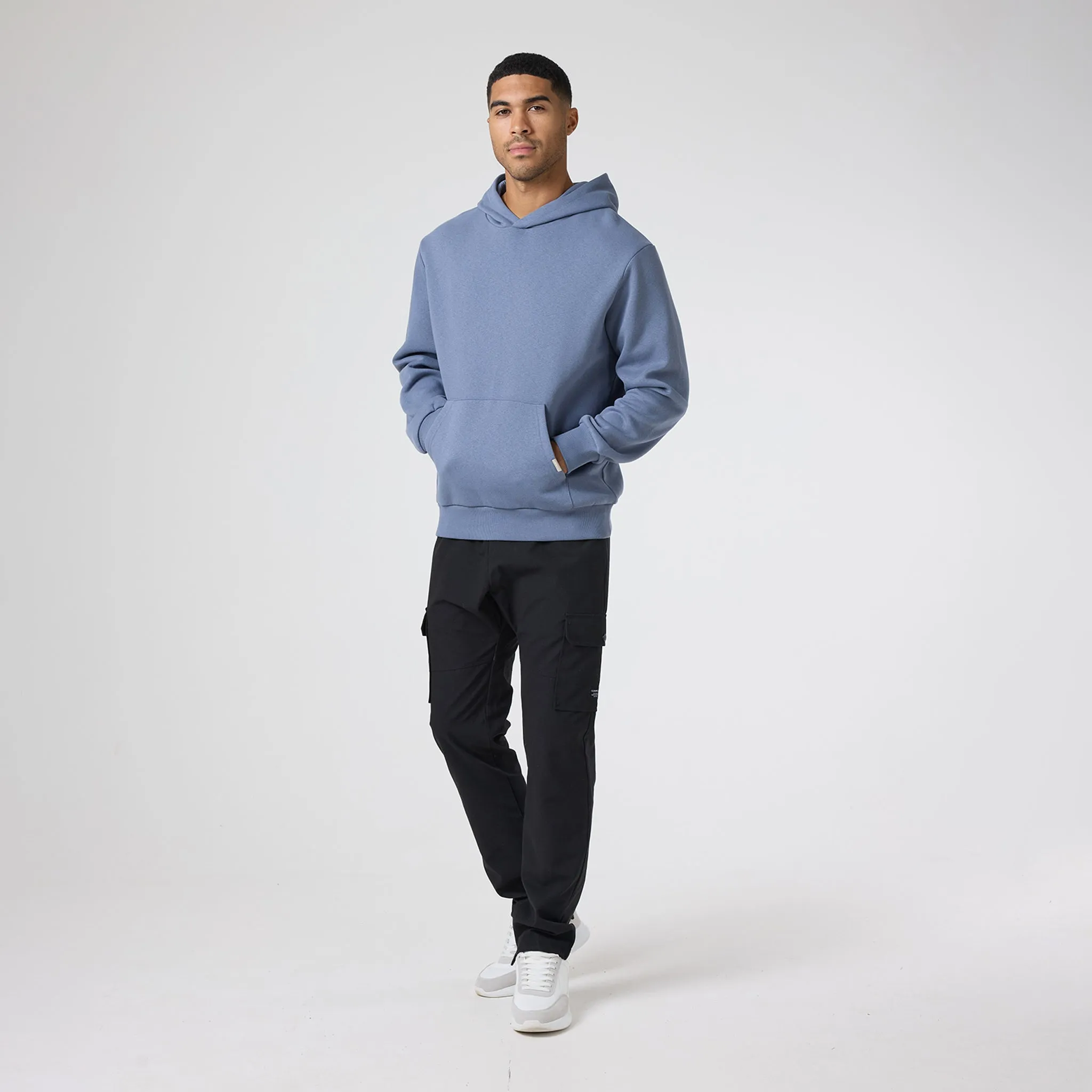 Relaxed Fit Hoodie | Air Force Blue