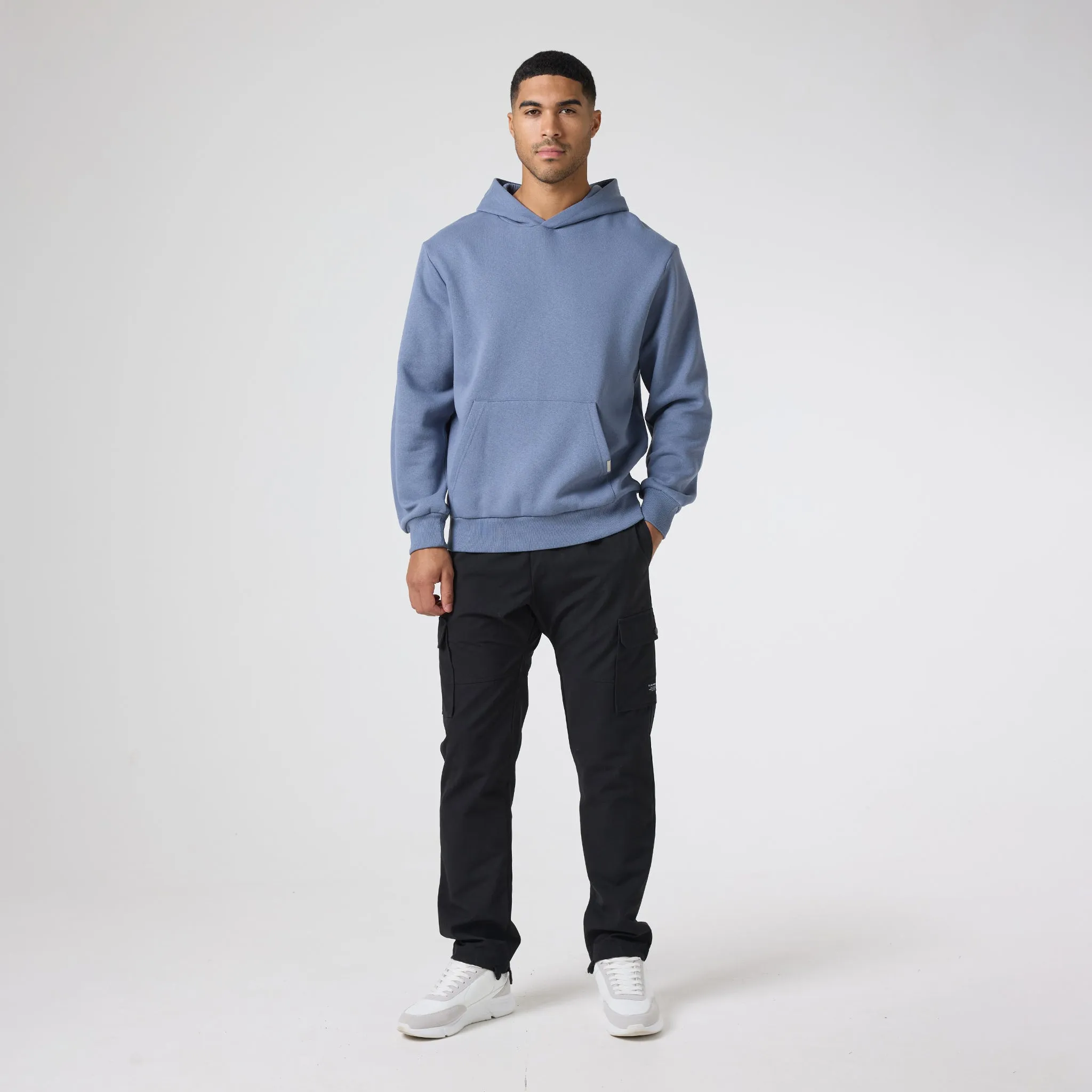 Relaxed Fit Hoodie | Air Force Blue