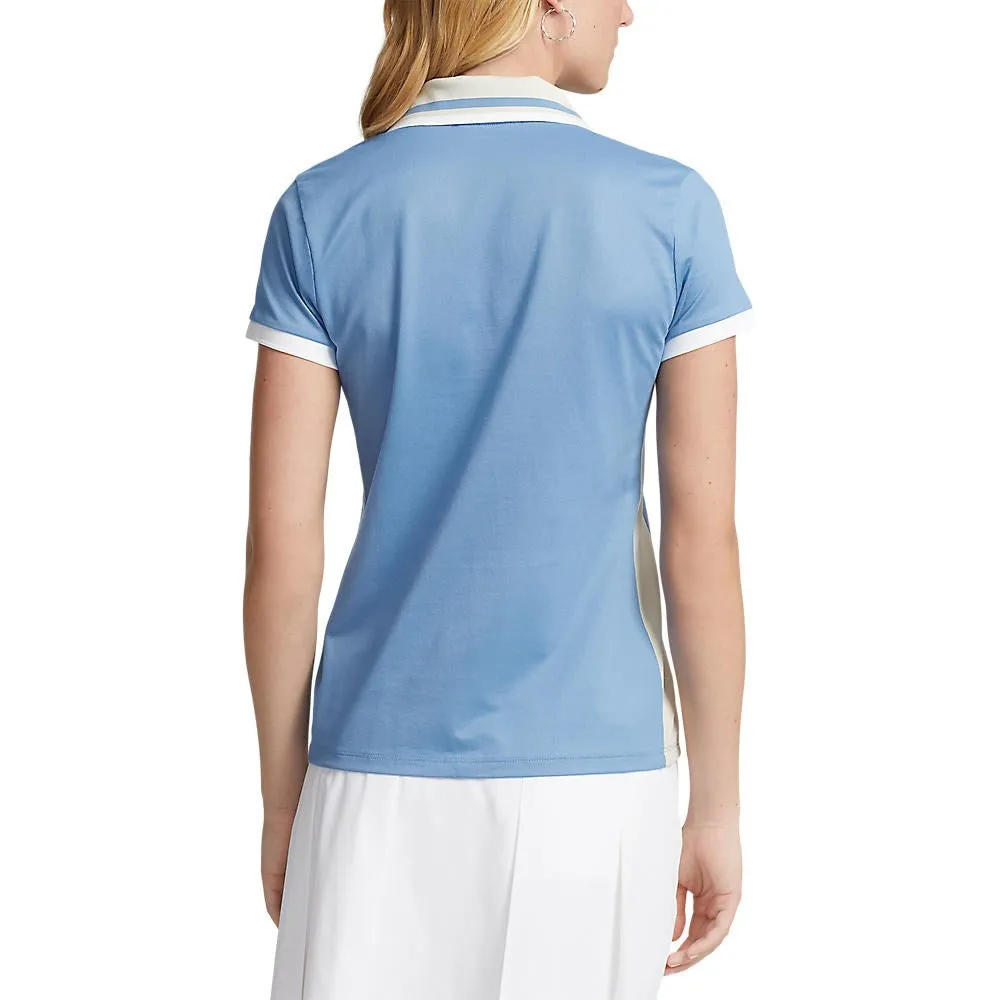 RLX Ralph Lauren Women's Tour Pique - Hatteras Blue/Basic Sand