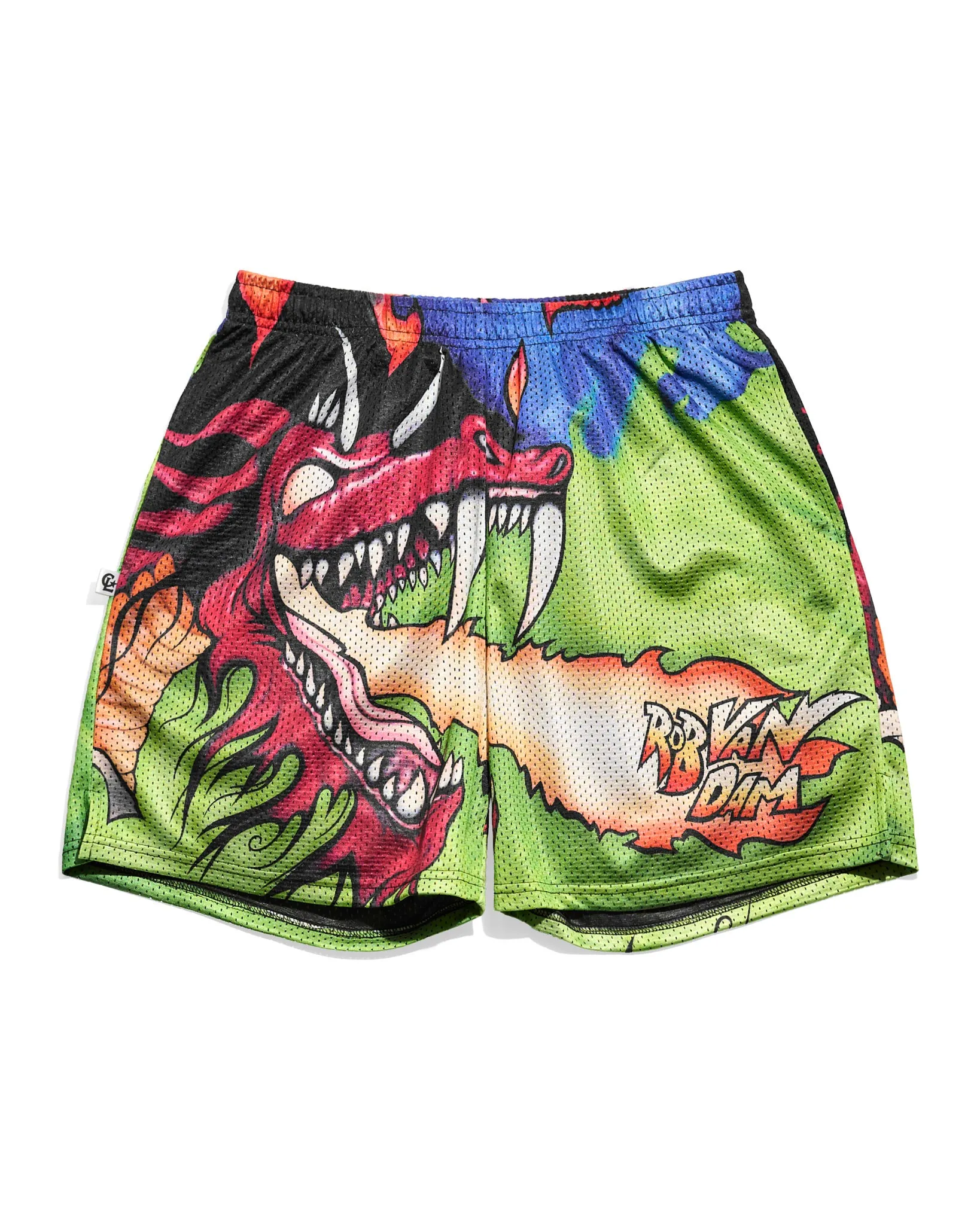 RVD Fire Breathing Dragon Retro Shorts