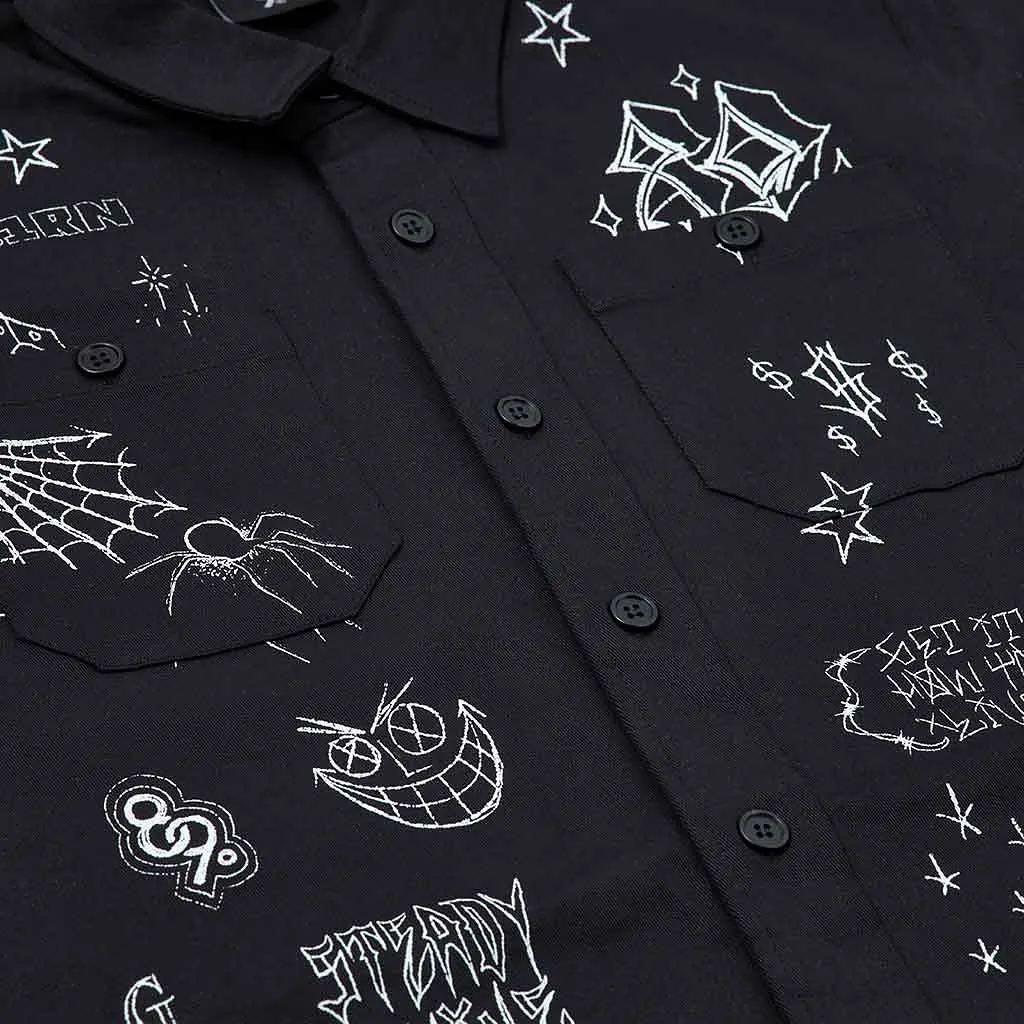 Scribblez Work Shirt Black