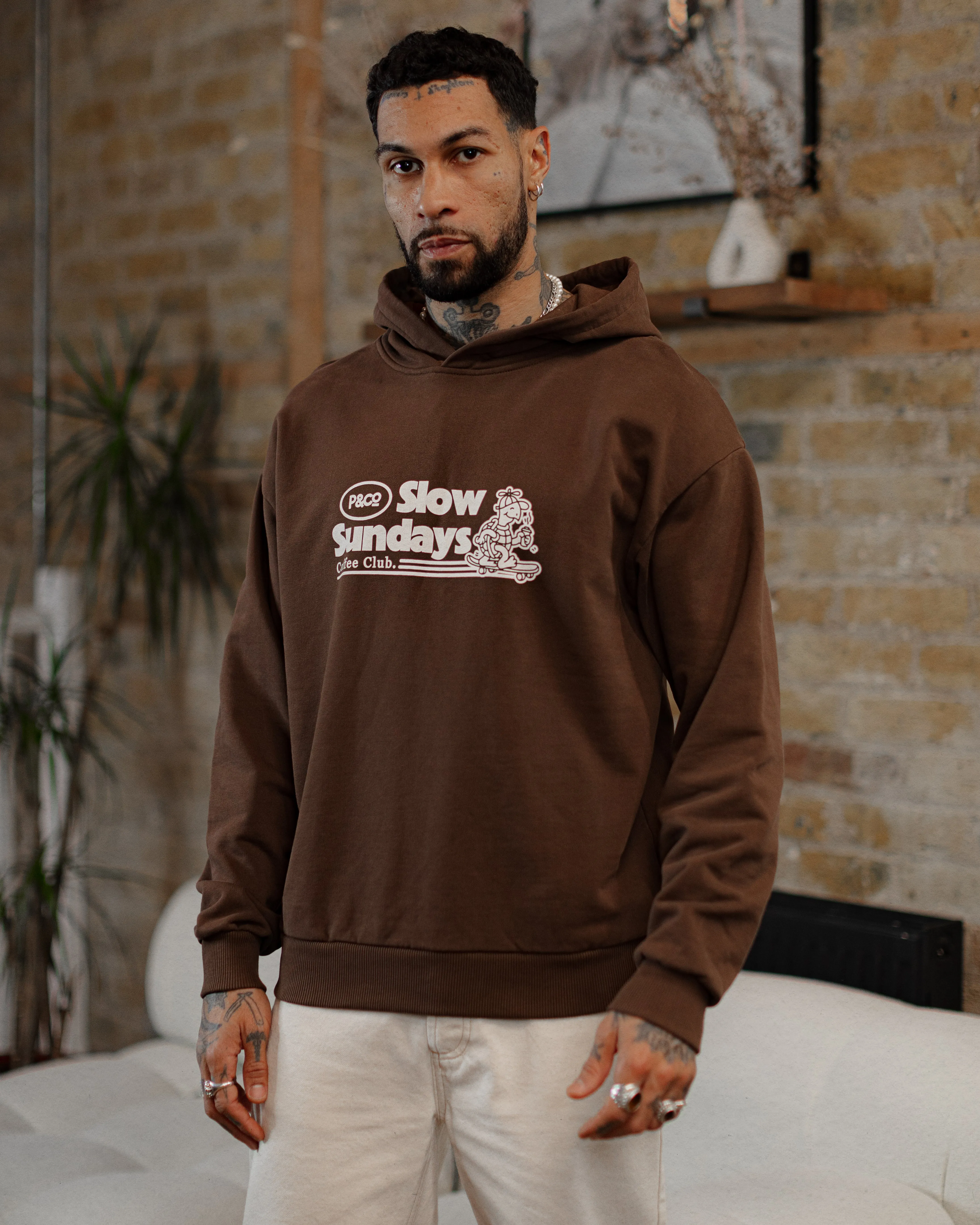 Slow Sundays Hoodie - Brown