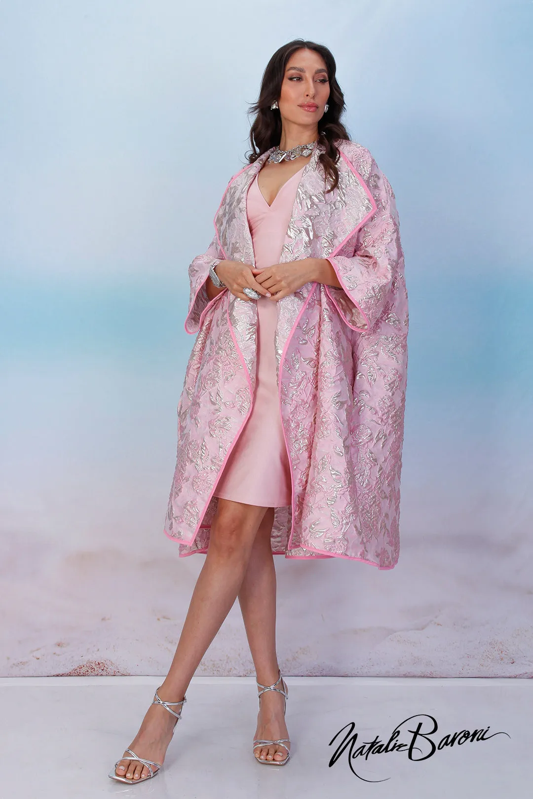 Soft Pink Coat Dress - Venezia