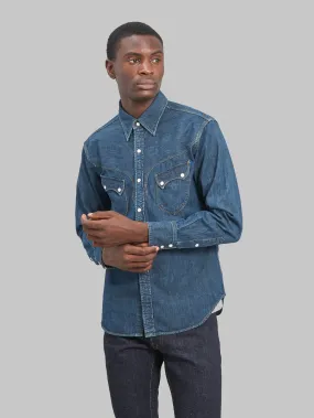 Stevenson Overall Co. Cody Denim Shirt Faded Indigo