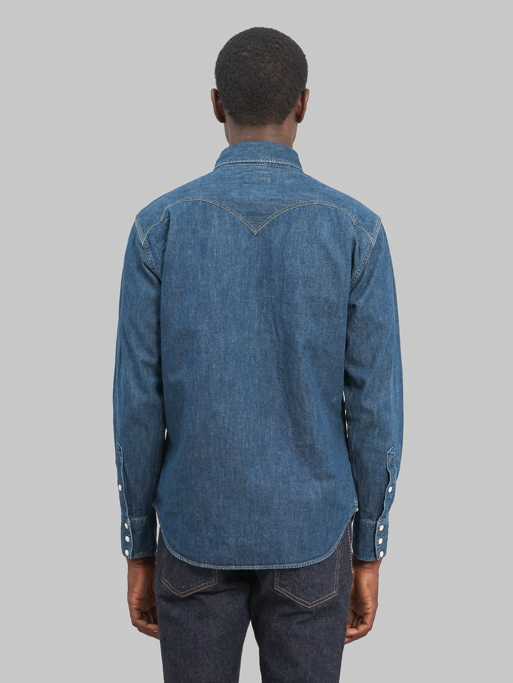 Stevenson Overall Co. Cody Denim Shirt Faded Indigo