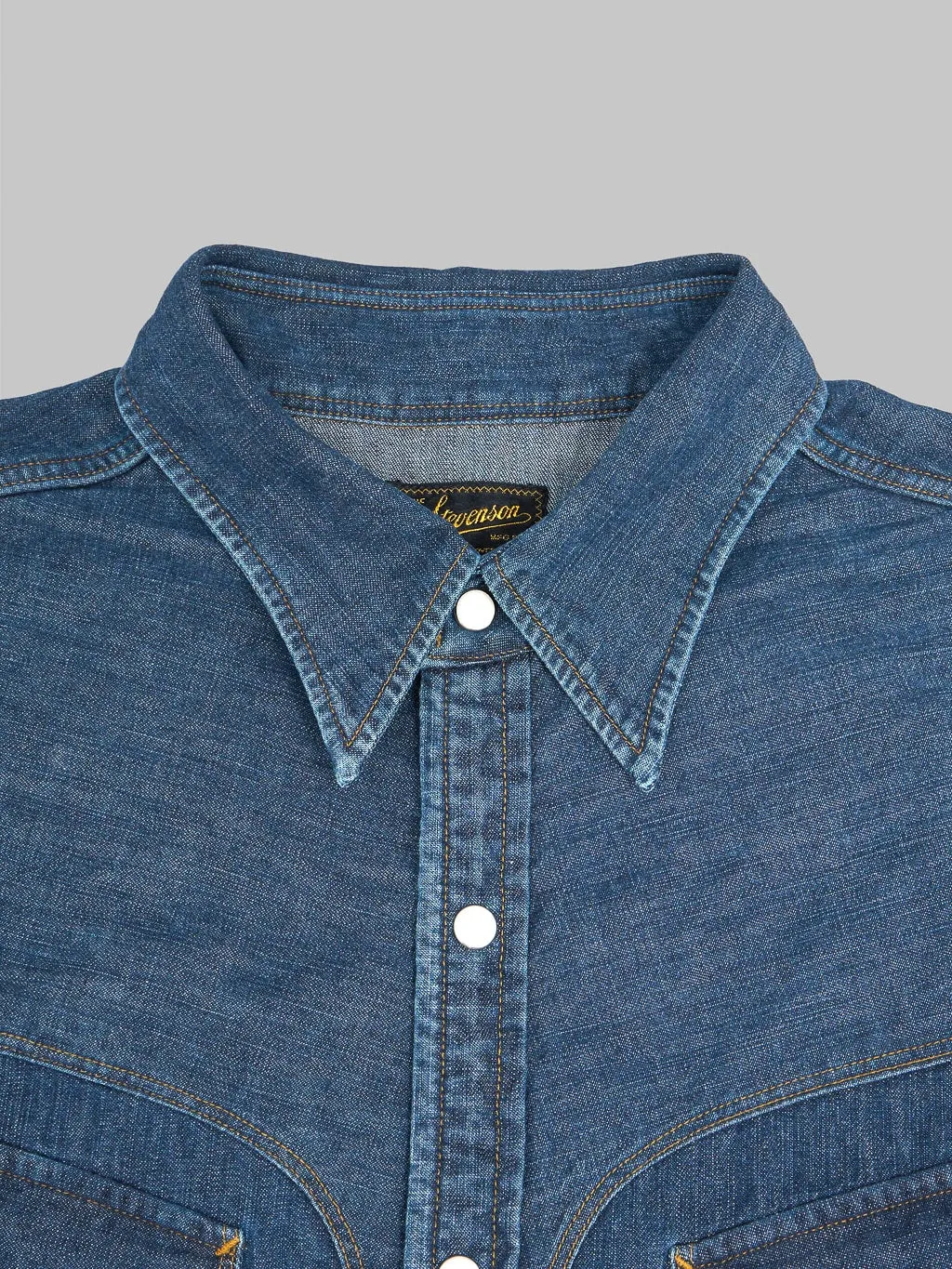 Stevenson Overall Co. Cody Denim Shirt Faded Indigo