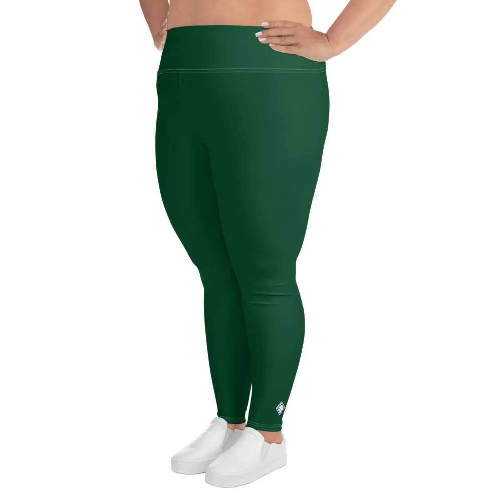 Stretch in Style: Plus Size Workout Leggings for Her - Sherwood Forest