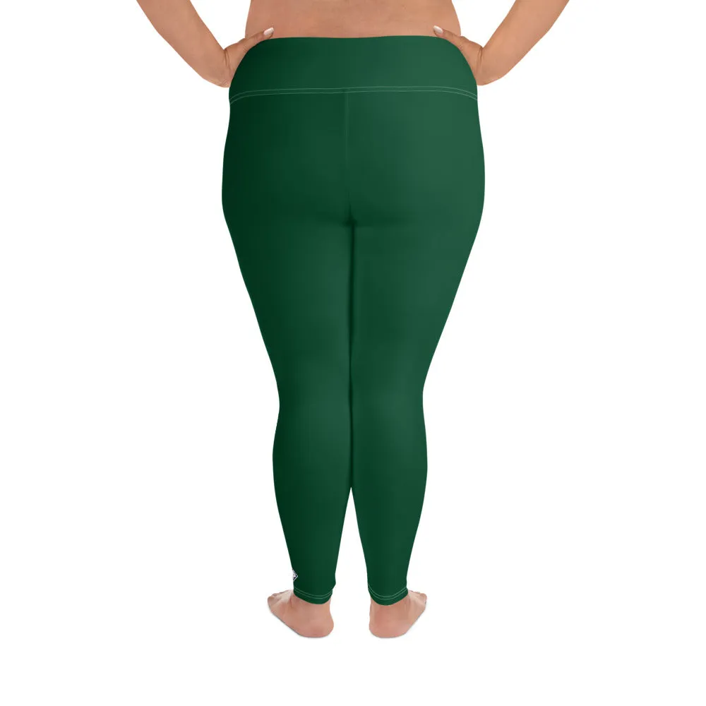 Stretch in Style: Plus Size Workout Leggings for Her - Sherwood Forest