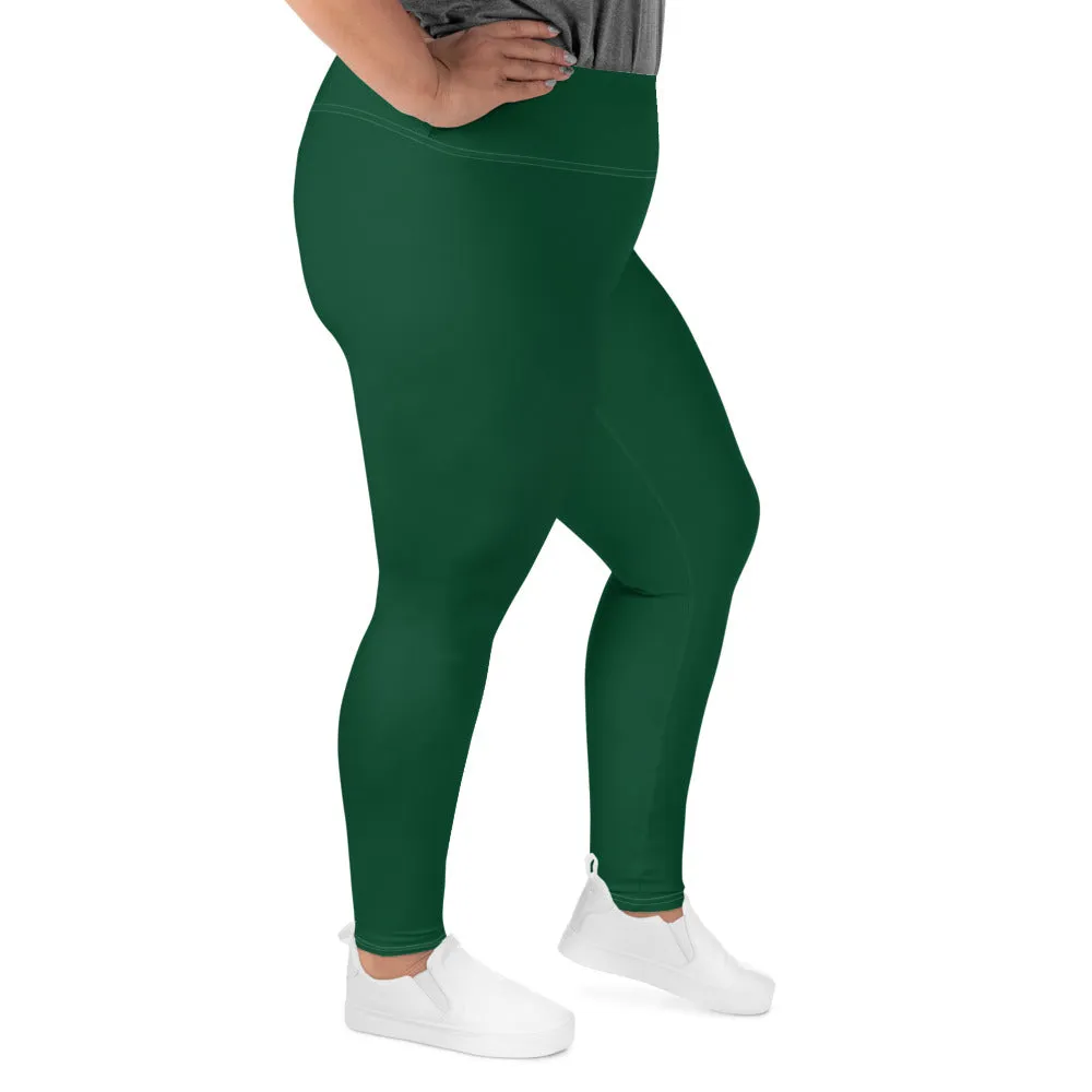 Stretch in Style: Plus Size Workout Leggings for Her - Sherwood Forest