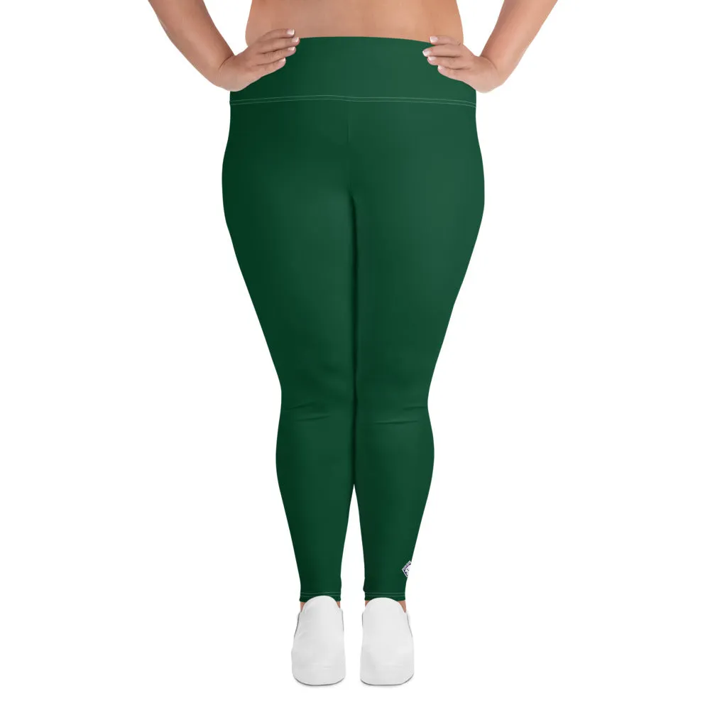 Stretch in Style: Plus Size Workout Leggings for Her - Sherwood Forest