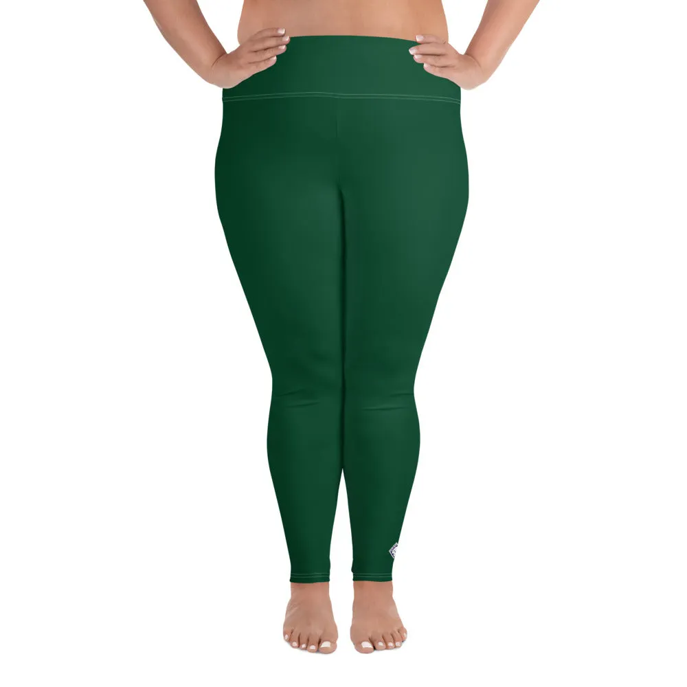 Stretch in Style: Plus Size Workout Leggings for Her - Sherwood Forest