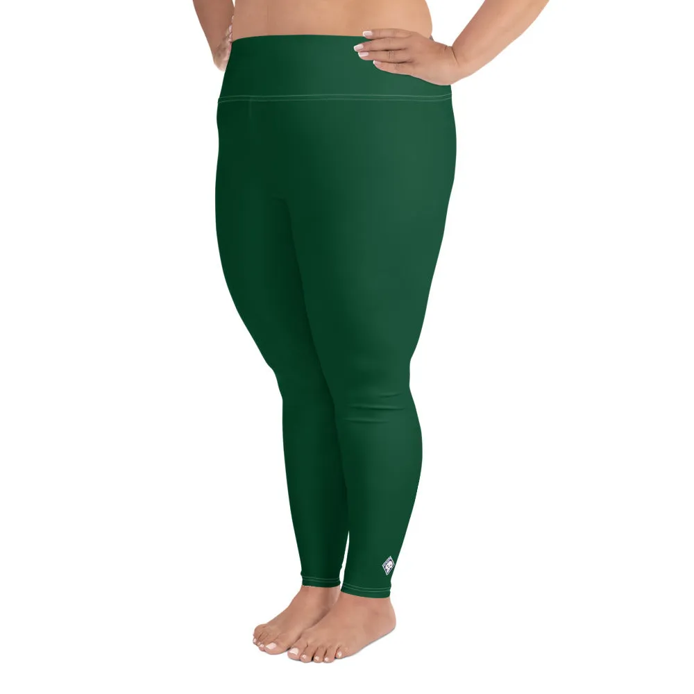 Stretch in Style: Plus Size Workout Leggings for Her - Sherwood Forest