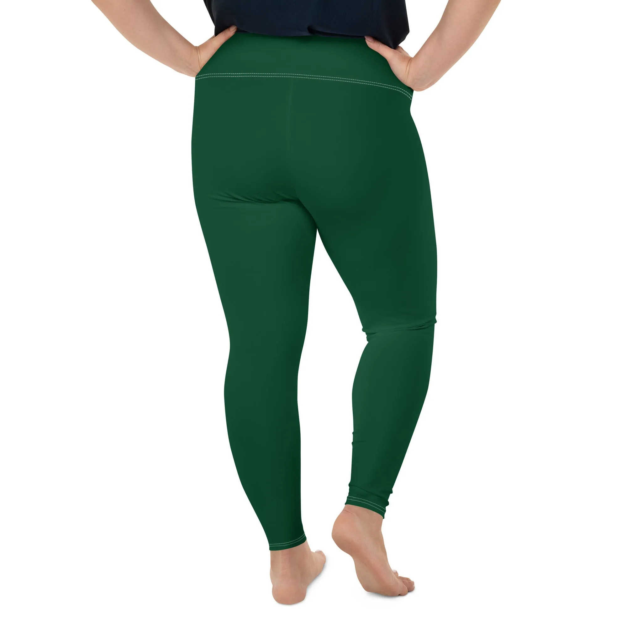 Stretch in Style: Plus Size Workout Leggings for Her - Sherwood Forest