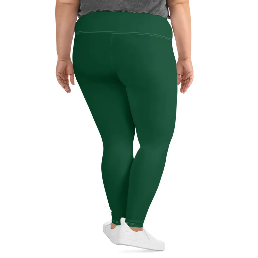 Stretch in Style: Plus Size Workout Leggings for Her - Sherwood Forest