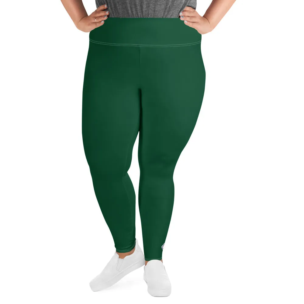 Stretch in Style: Plus Size Workout Leggings for Her - Sherwood Forest