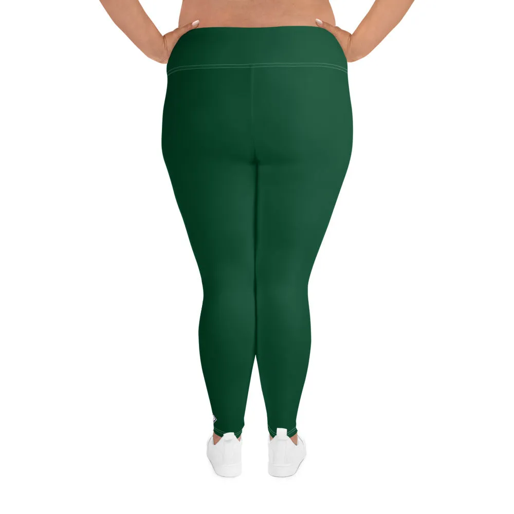 Stretch in Style: Plus Size Workout Leggings for Her - Sherwood Forest