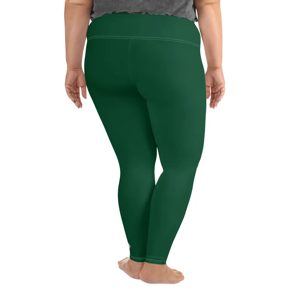 Stretch in Style: Plus Size Workout Leggings for Her - Sherwood Forest