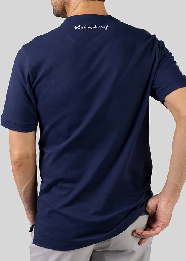 Tempo Band Men's Pique Polo | Navy