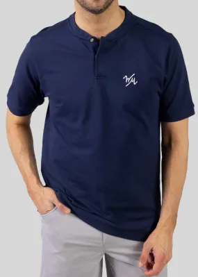 Tempo Band Men's Pique Polo | Navy