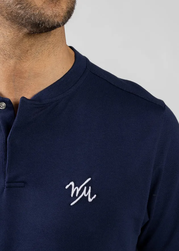 Tempo Band Men's Pique Polo | Navy