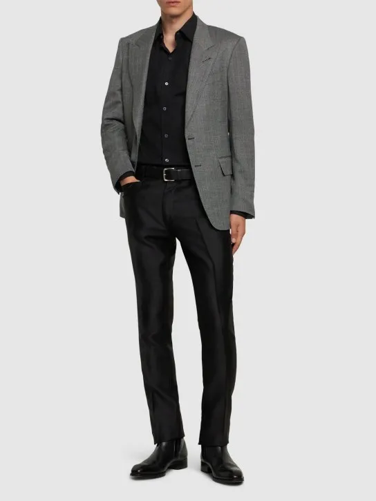 Tom Ford   Wool blend twill straight pants 