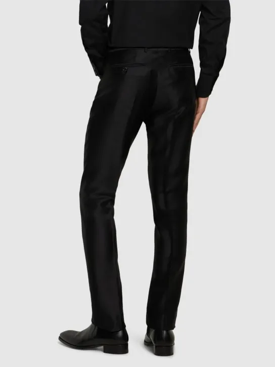 Tom Ford   Wool blend twill straight pants 