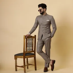 Traditional Mink Brown Jodhpuri Suit| Perfect for Wedding and Casual wear|