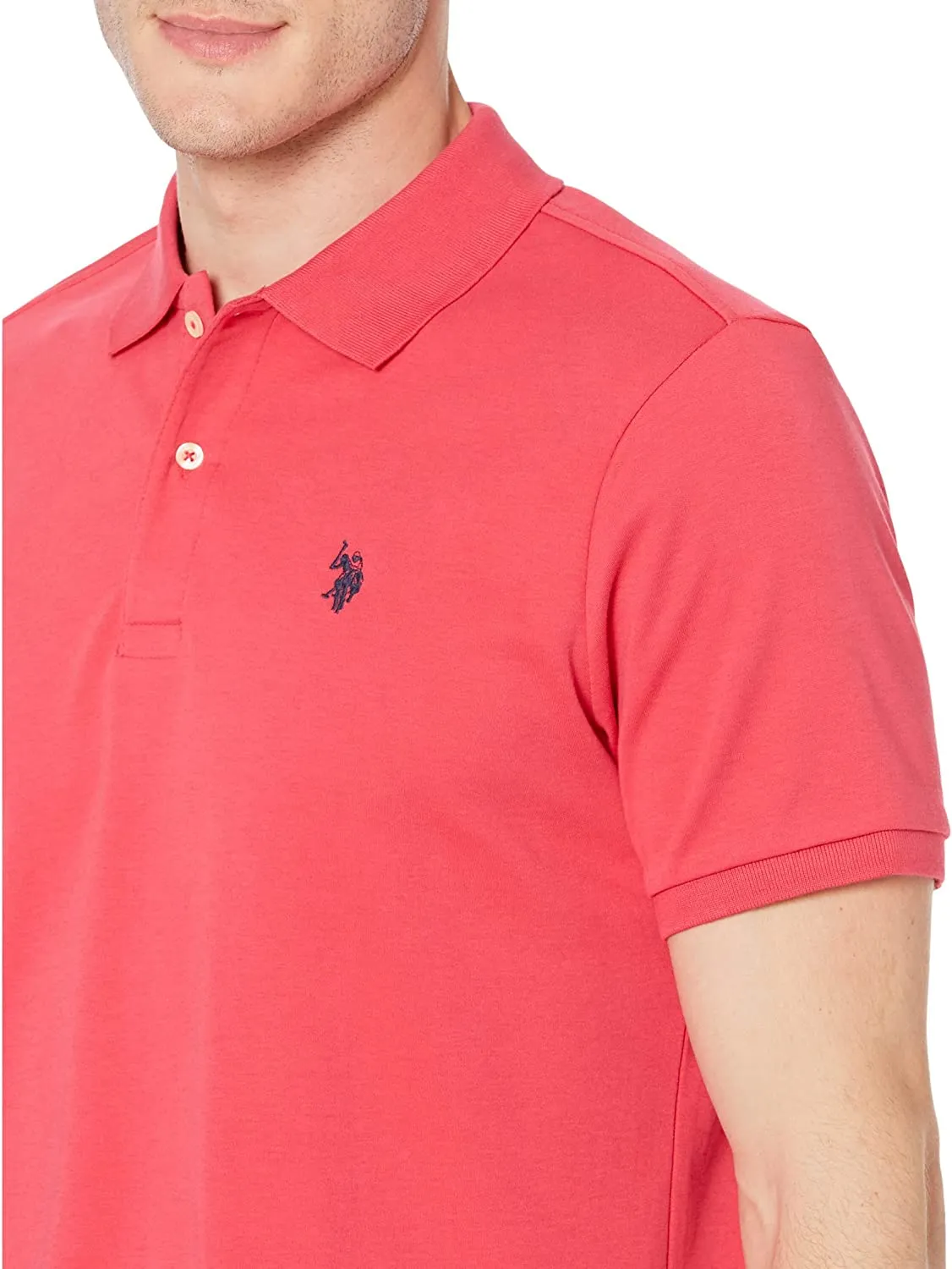 U.S. Polo Assn. Men's Solid Interlock Polo Shirt